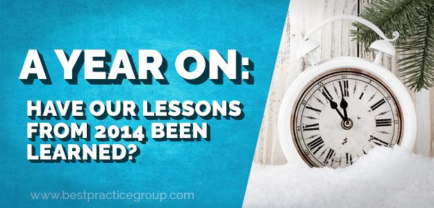 A year on, have our lessons from 2014 been learned?