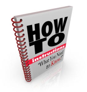 How To instruction manual